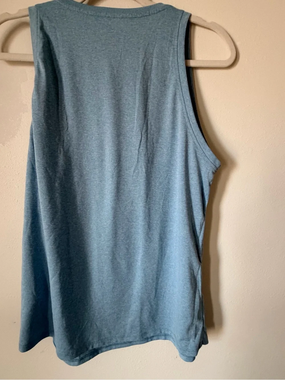 Nike Women’s Light Blue Athletic Tank Top with Black Swoosh